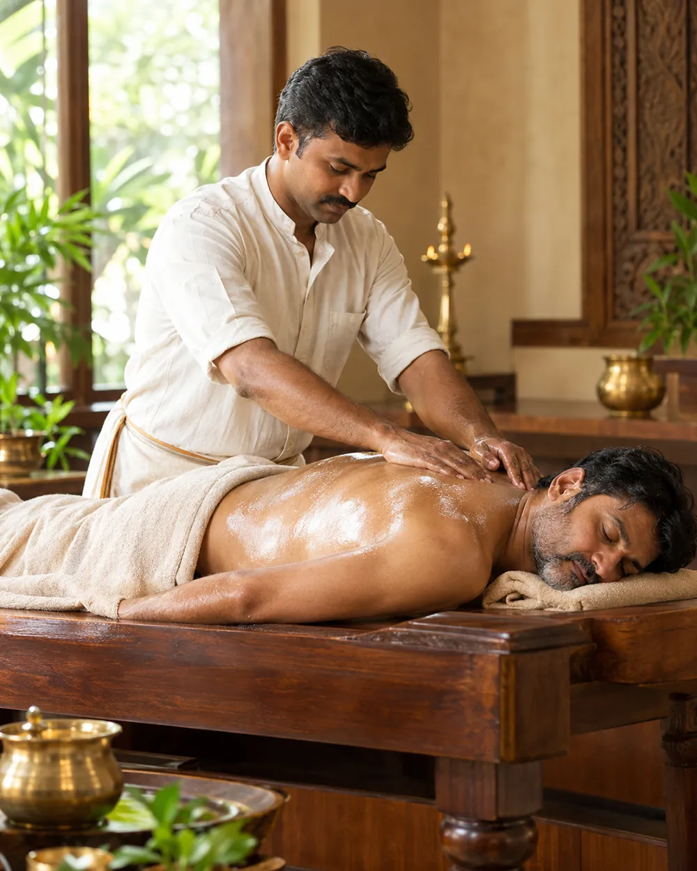 Ayurveda wellness therapy at Zacs Valley Resort
